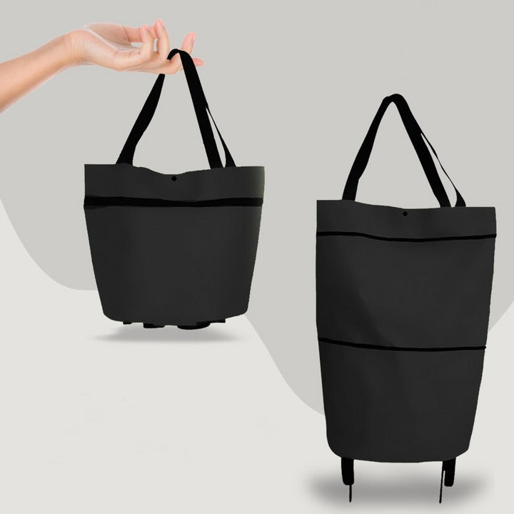 2-in-1 Foldable Shopping Bag with Wheels 1