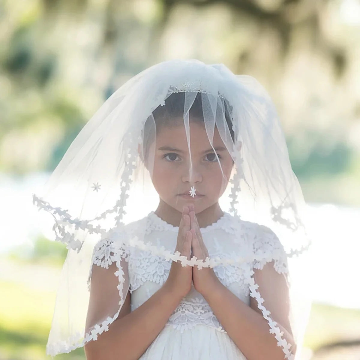 Girls Princess Veil – Bixby Layered Tulle Dress Up Veil