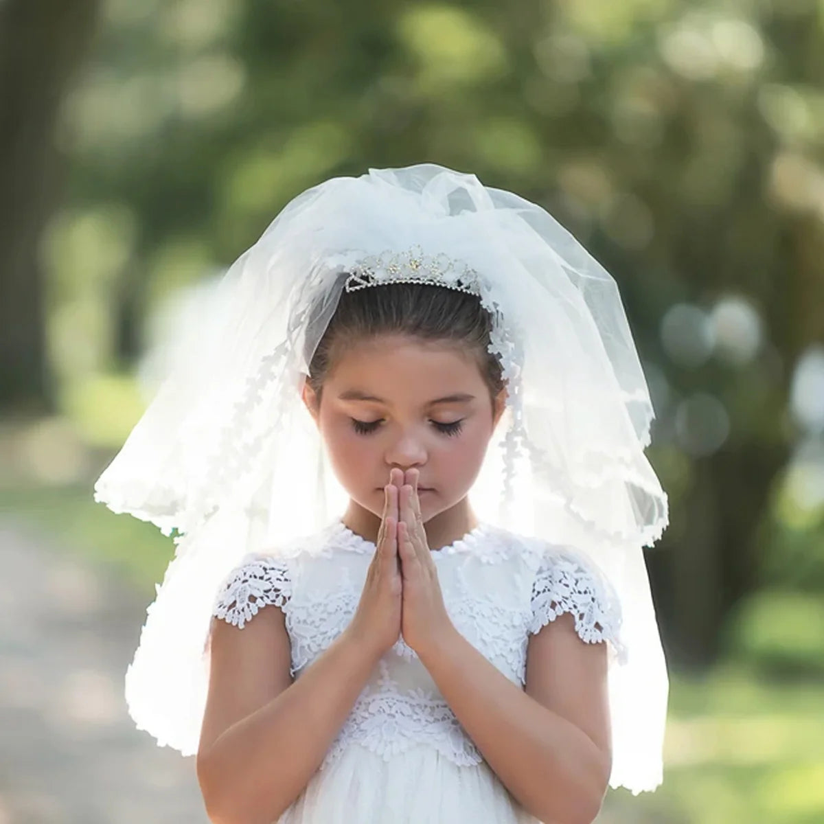 Girls Princess Veil – Bixby Layered Tulle Dress Up Veil