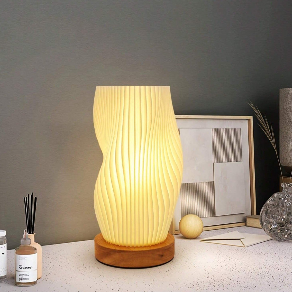 GlowWave | Table Lamp – Elegant lighting with a warm, natural glow 5