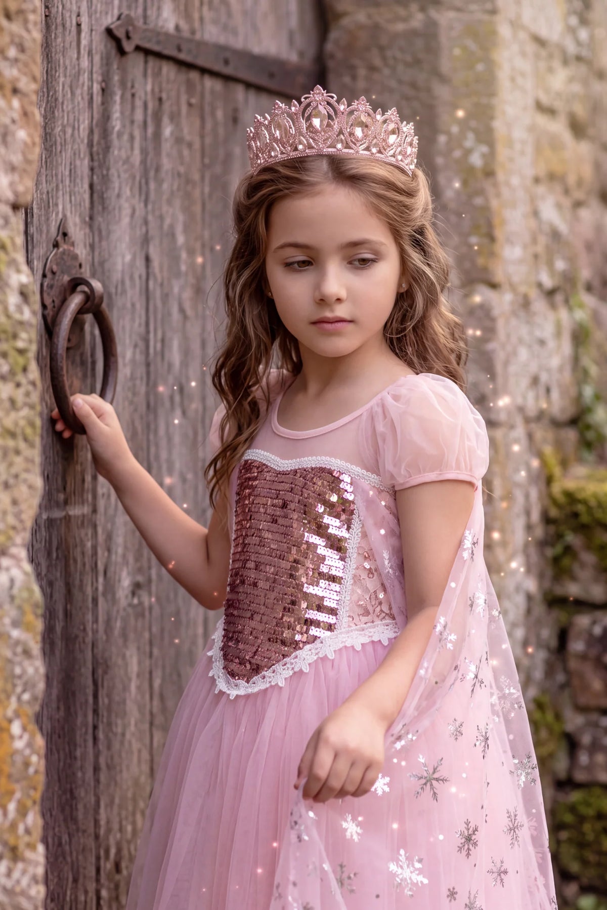 Princess Costume for Girls – Juliet Gown with Sheer Cape
