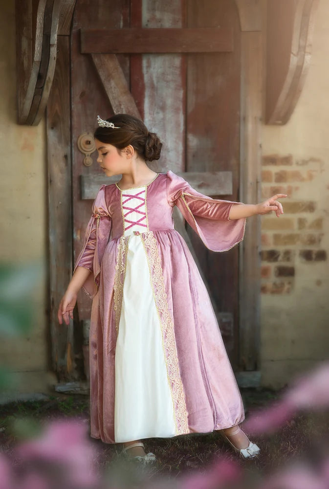 Medieval Princess Dress for Girls – Velvet Renaissance Princess Costume