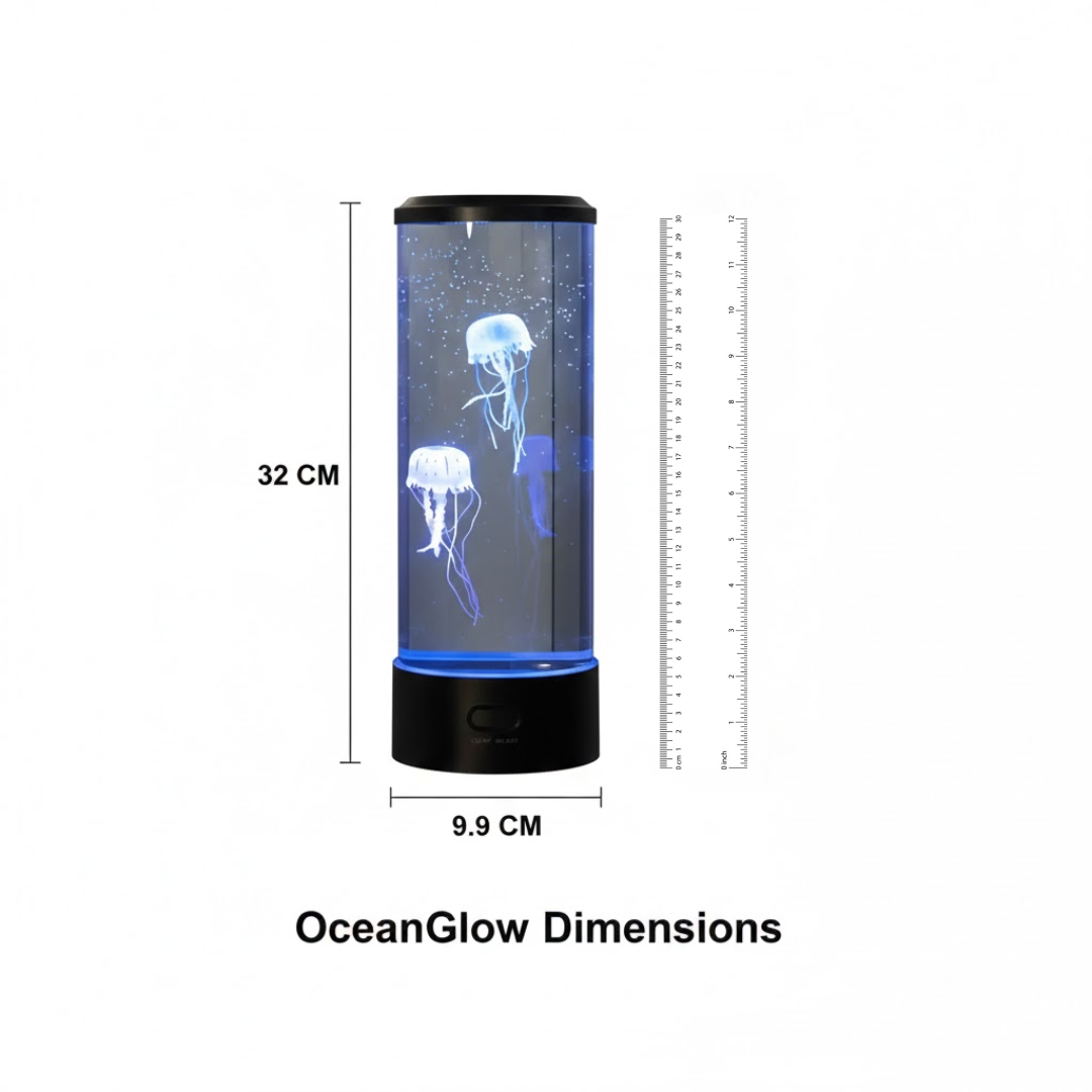 OceanGlow | Jellyfish LED Lamp – Calming Design and Stress Relief Light 1
