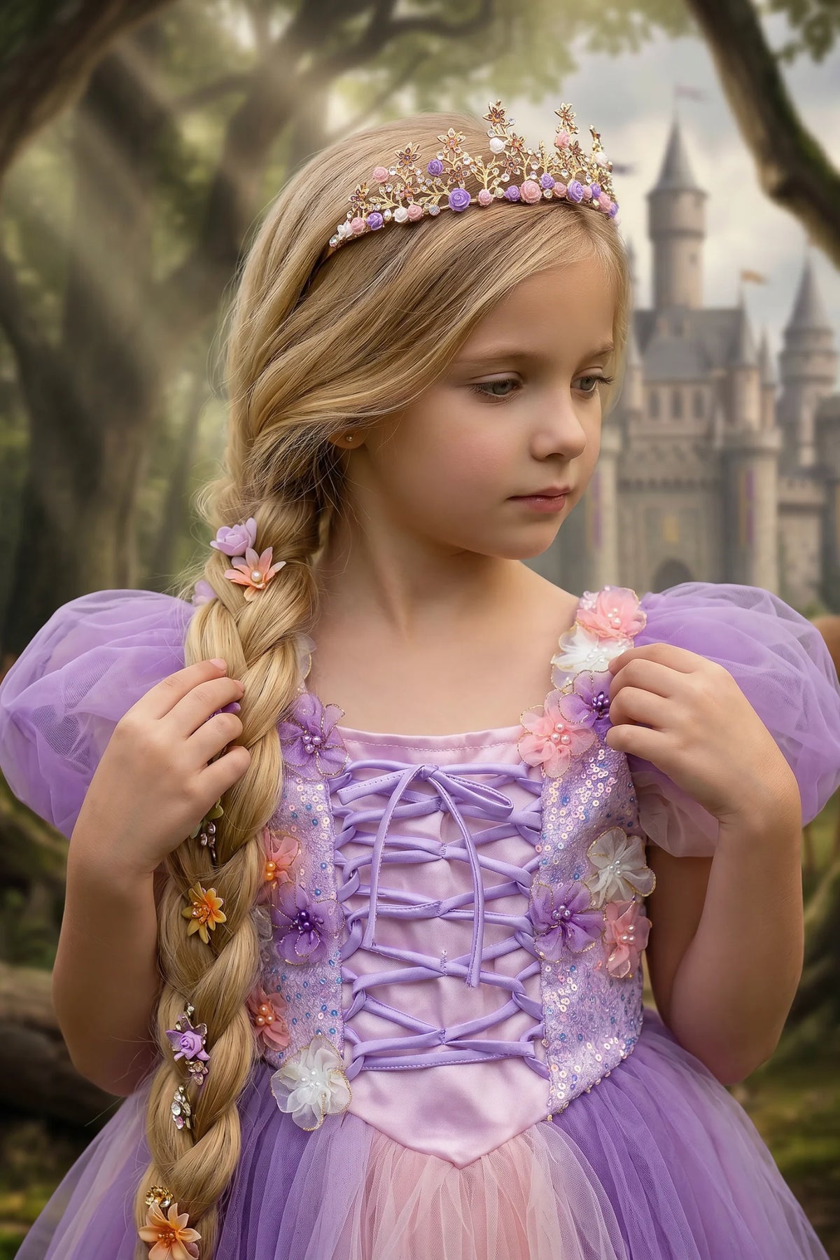 Princess Dress for Girls – Clarabelle Lavender Purple Princess Costume