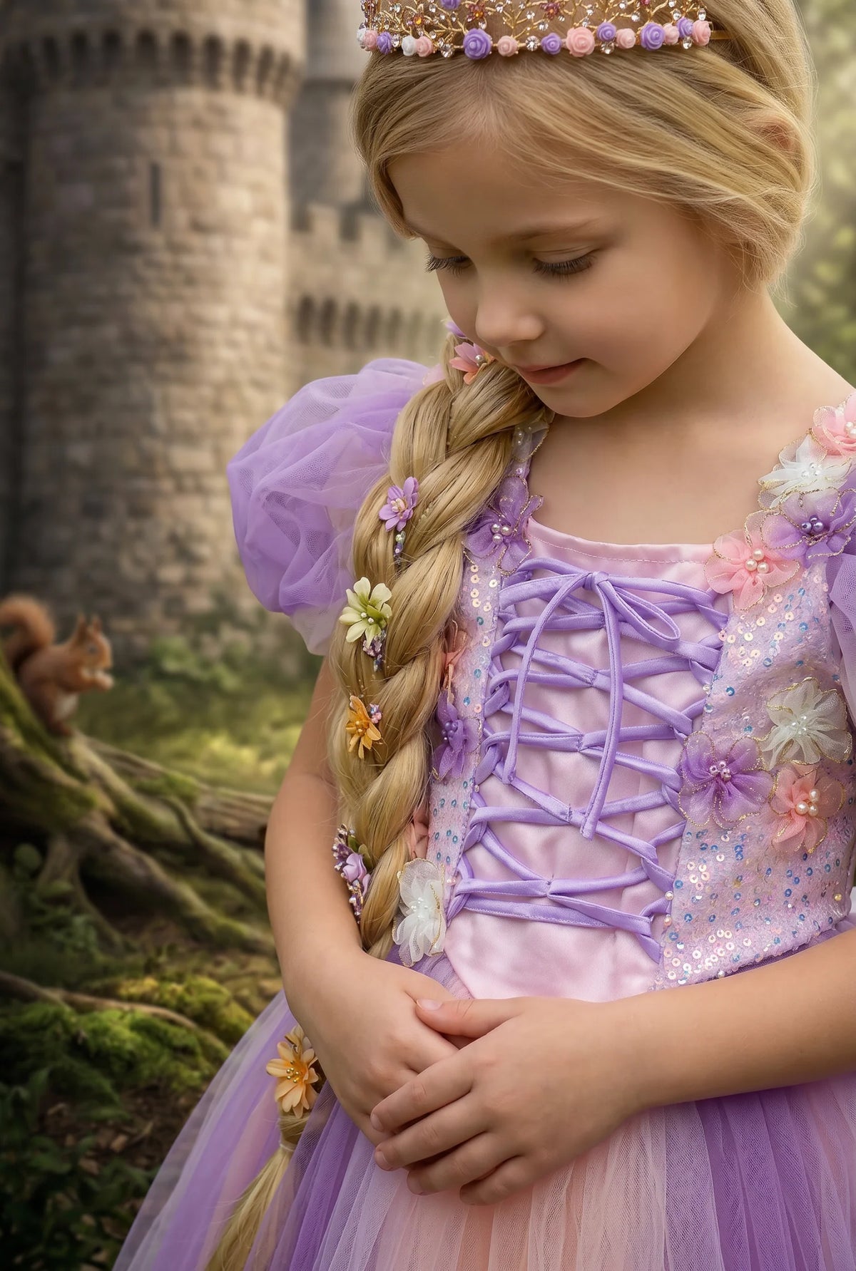 Princess Dress for Girls – Clarabelle Lavender Purple Princess Costume