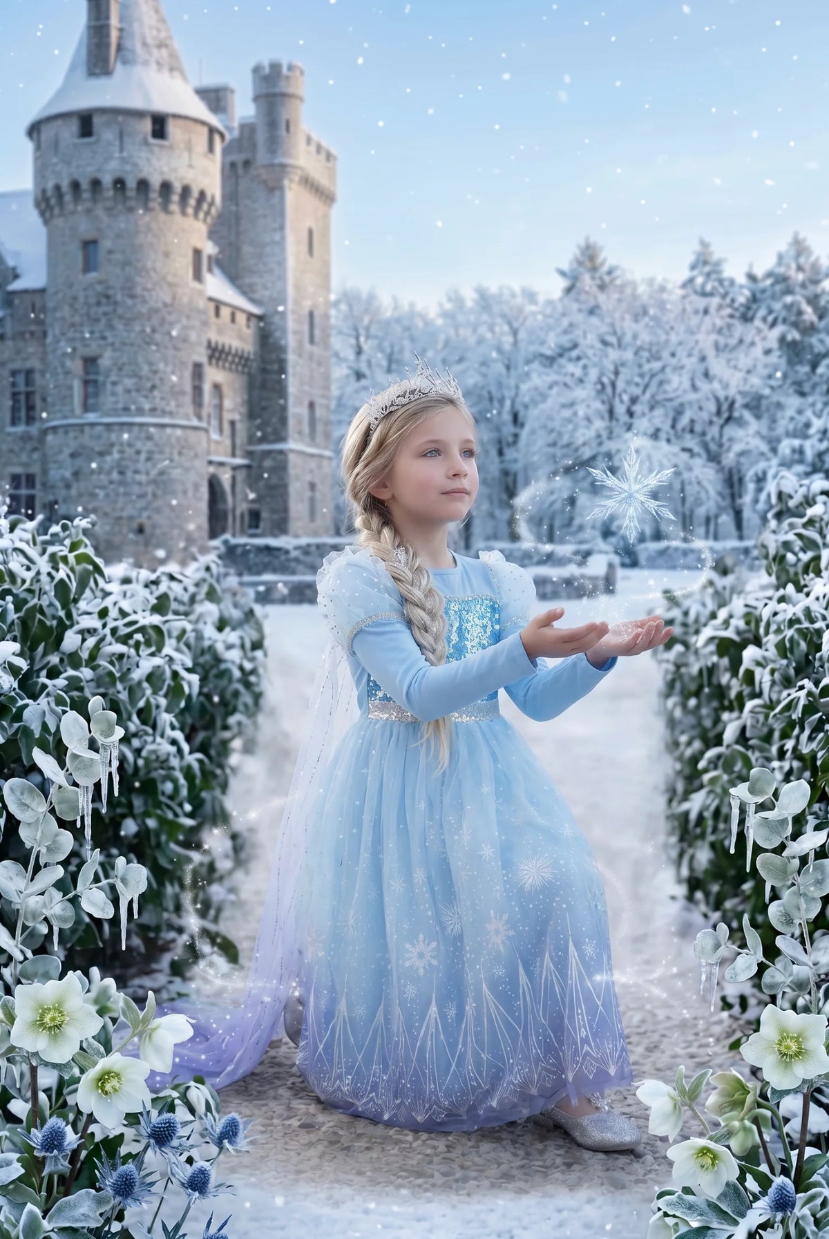 Princess Costume for Girls – Lorelai Sequin Ice Queen Dress