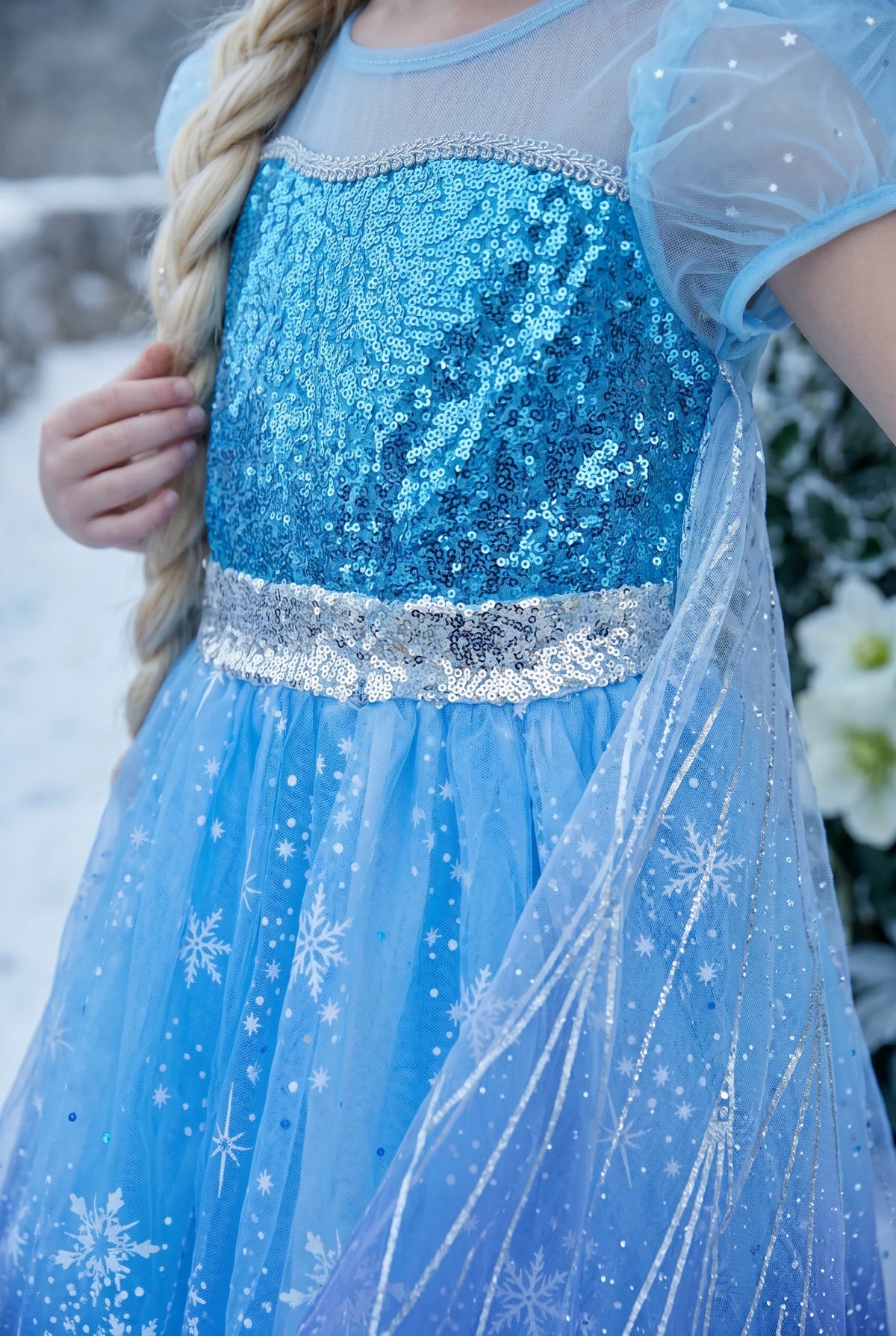 Princess Costume for Girls – Lorelai Short Sleeve Ice Queen Dress