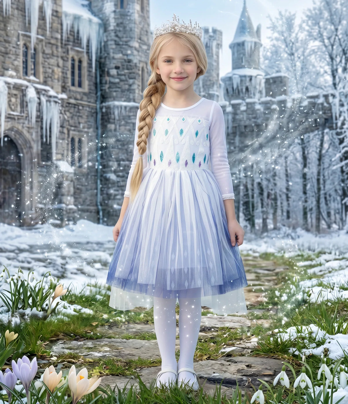 Princess Dress for Girls – Sigrid Ice Princess Mini Dress Costume