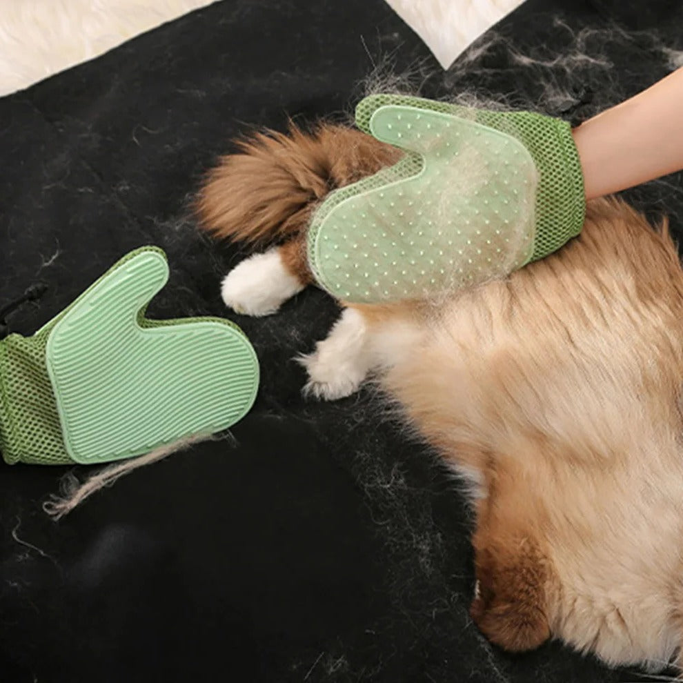 2in1 cat glove for grooming 0