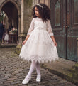 BELLA RAFAELA DRESS & BELT SET- ANTIQUE WHITE