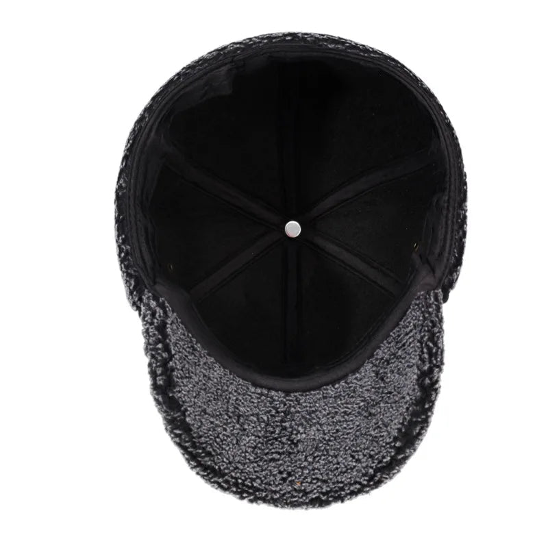 Baseball Cap with Fleece Earflaps for Winter 1