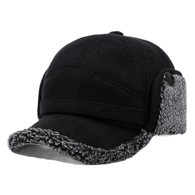 Baseball Cap with Fleece Earflaps for Winter 2