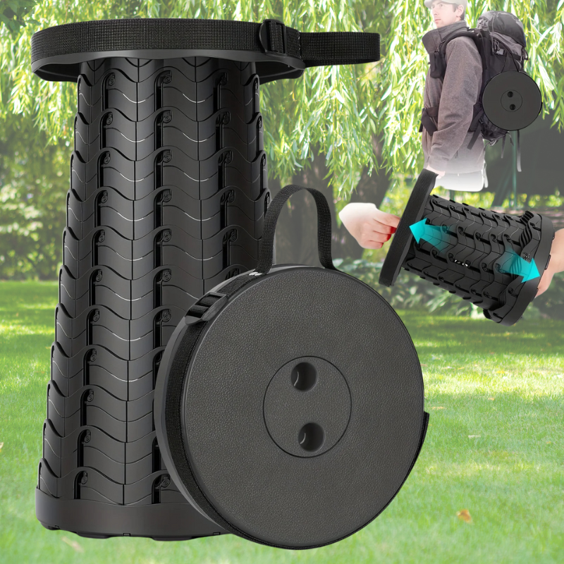 Collapsible Folding Telescopic Stool 0