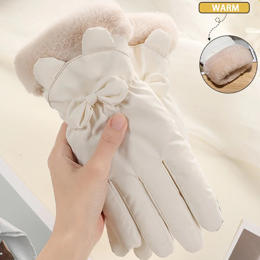 Elegant Touchscreen Winter Gloves for Women 2