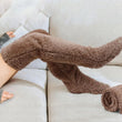 Fuzzy Thigh High Warm Socks 0