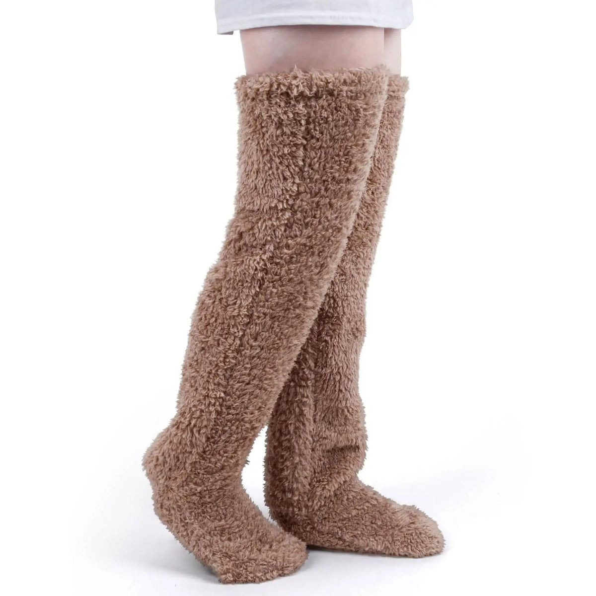 Fuzzy Thigh High Warm Socks 1