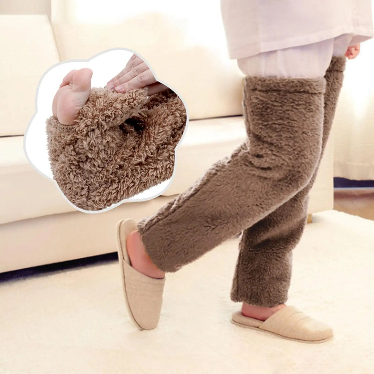 Fuzzy Thigh High Warm Socks 2