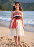 Princess Costume for Girls – Hawaiian Princess Dress & Necklace Set