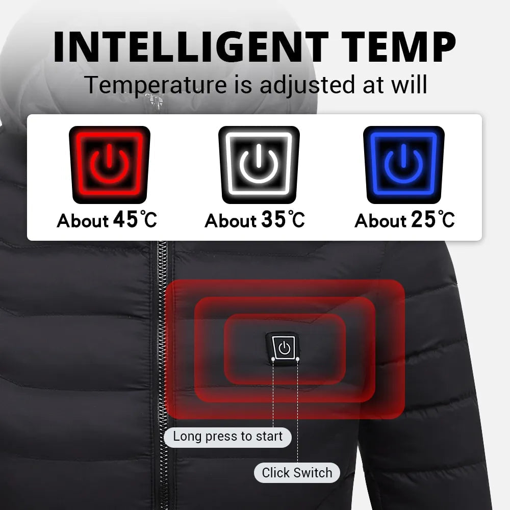 Heated Winter Gear Jacket Outdoor Warming Layer 3