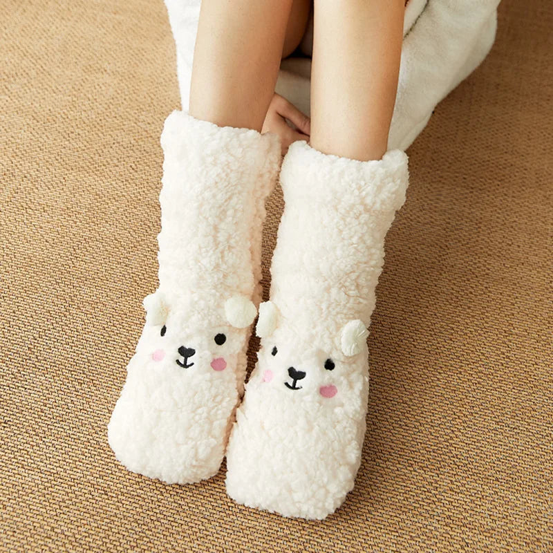Kawaii Bear Fleece Warm Socks 9