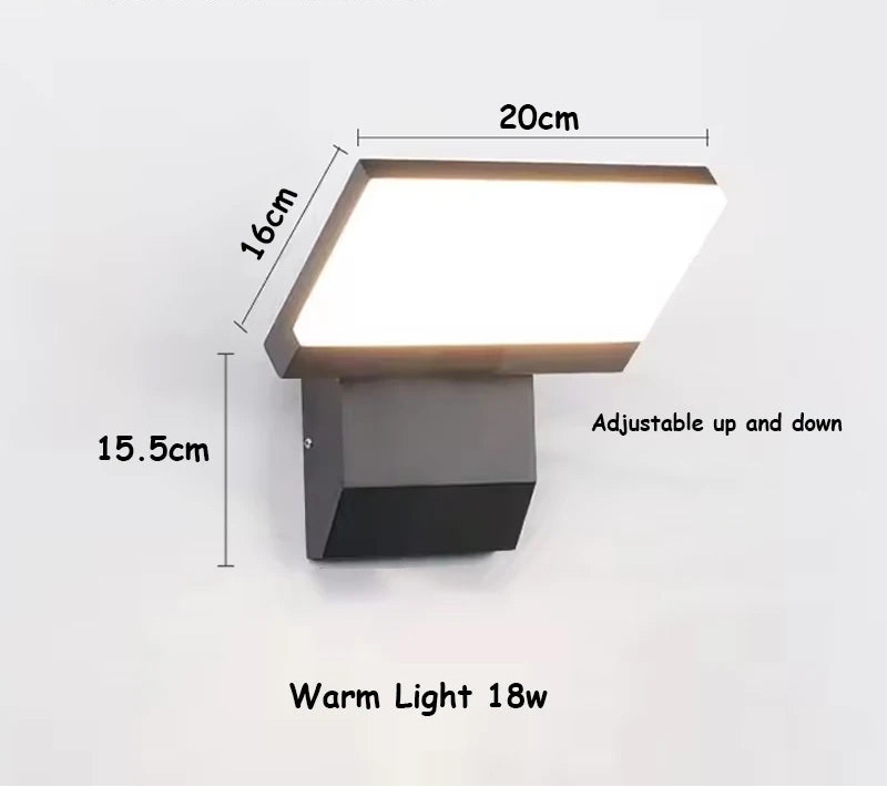 LumiFold Outdoor Wall Light | IP65 Waterproof & Motion Sensor Option 0