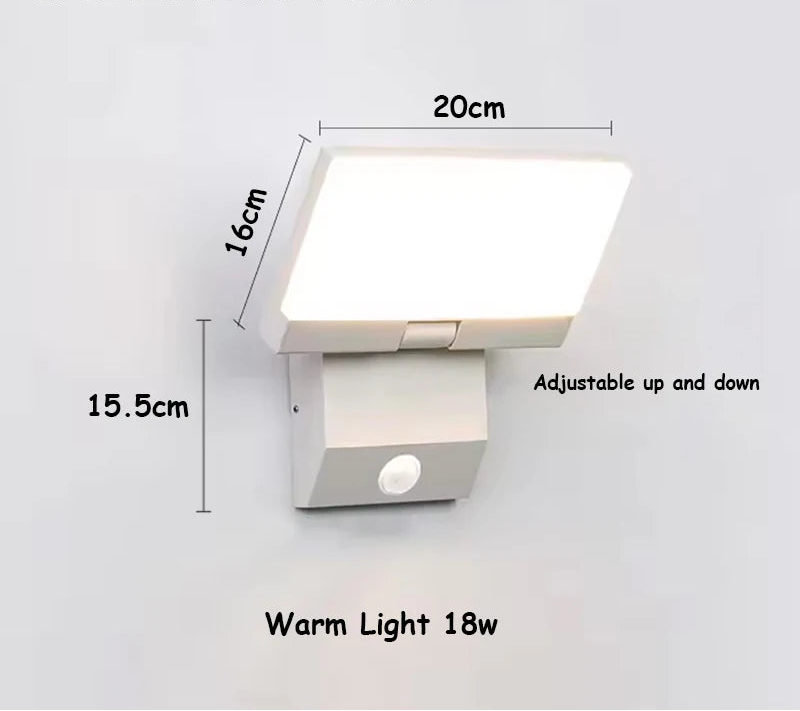 LumiFold Outdoor Wall Light | IP65 Waterproof & Motion Sensor Option 4