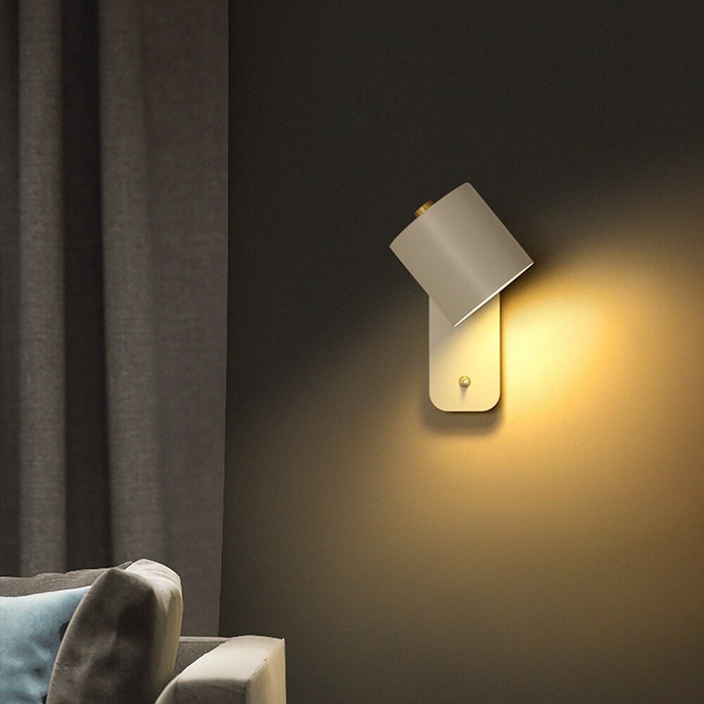 Lumivex - Cylindrical LED Indoor Wall Lamp with Switch 6