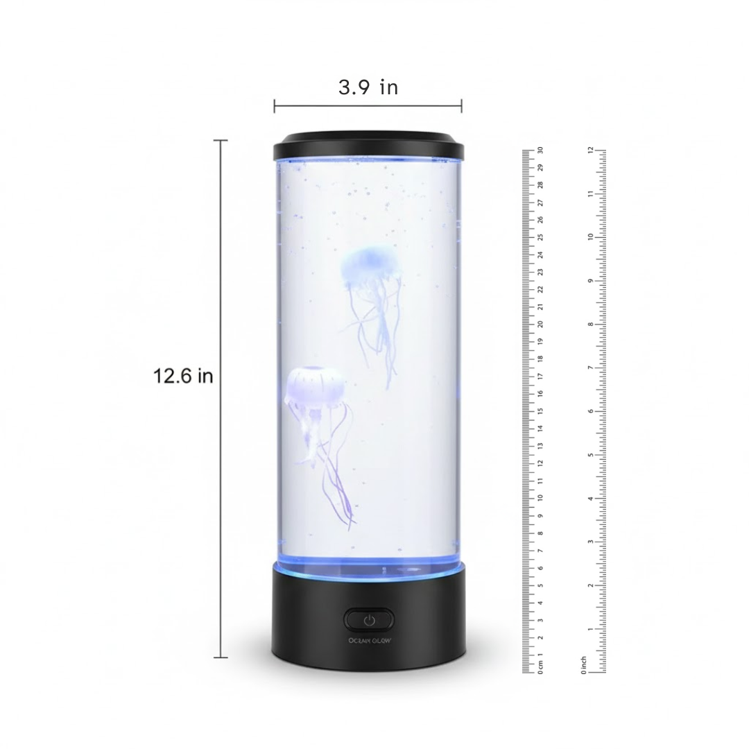 OceanGlow | Jellyfish LED Lamp – Calming Design and Stress Relief Light 2