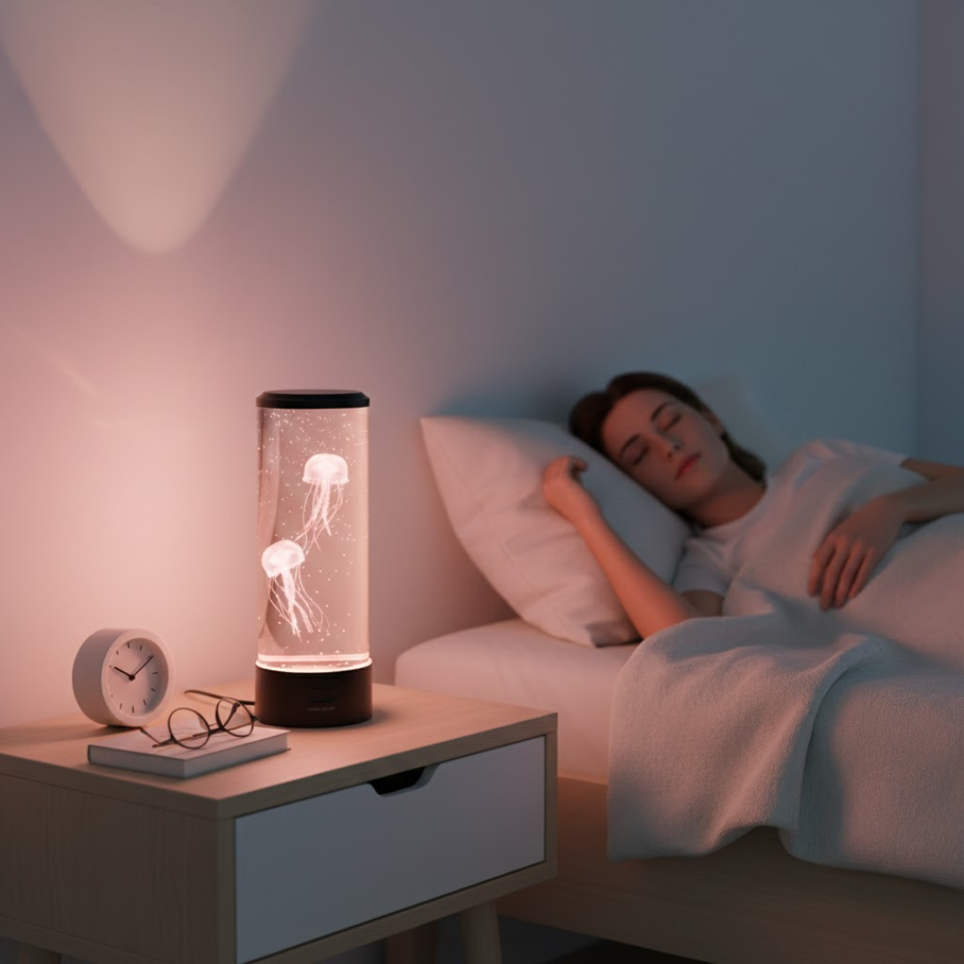 OceanGlow | Jellyfish LED Lamp – Calming Design and Stress Relief Light 3