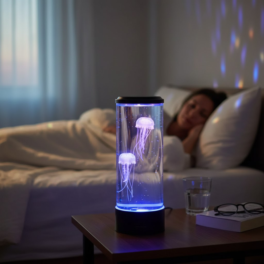 OceanGlow | Jellyfish LED Lamp – Calming Design and Stress Relief Light 7