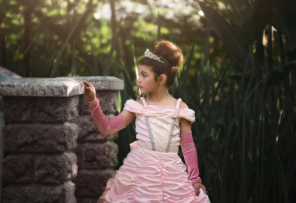 Princess Dress for Girls – Anneliese Satin Ball Gown & Glove Set
