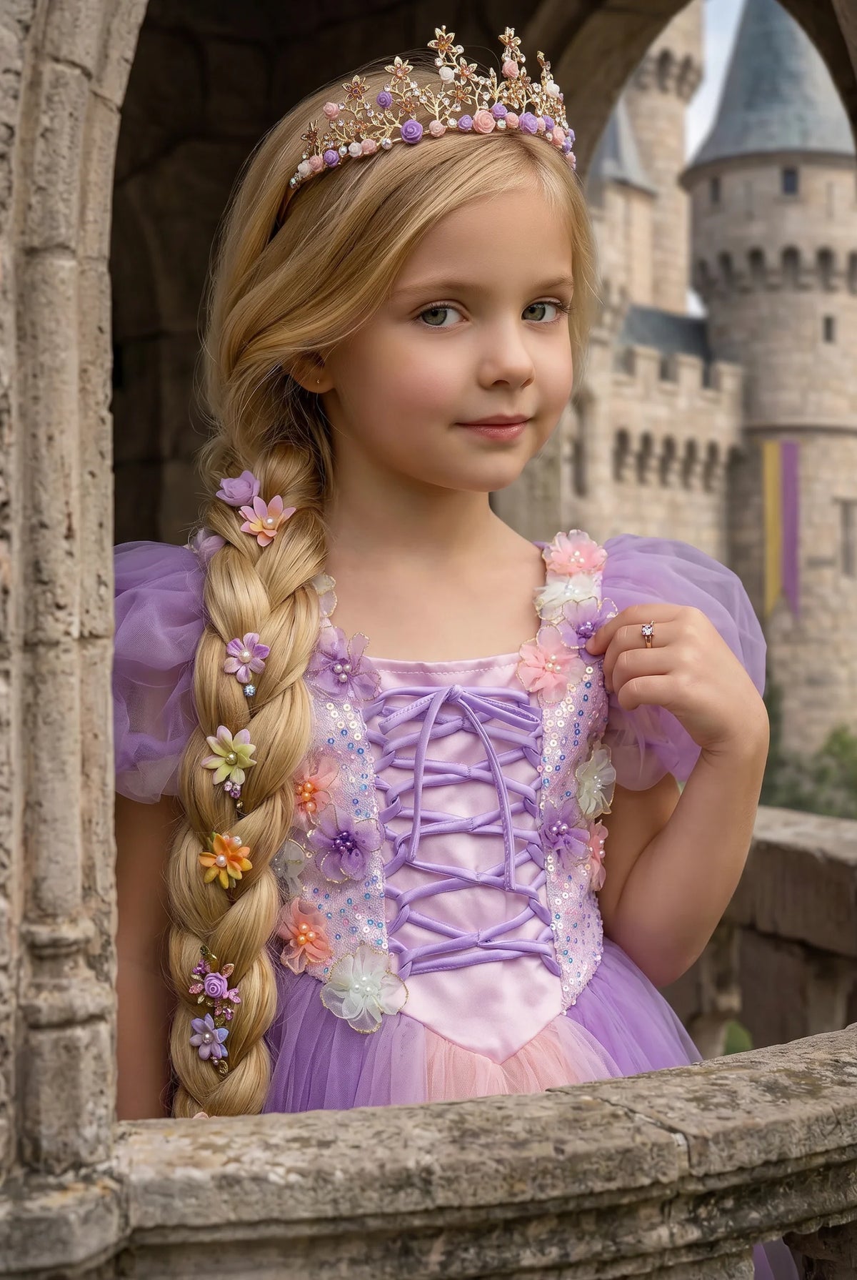Princess Dress for Girls – Clarabelle Lavender Purple Princess Costume