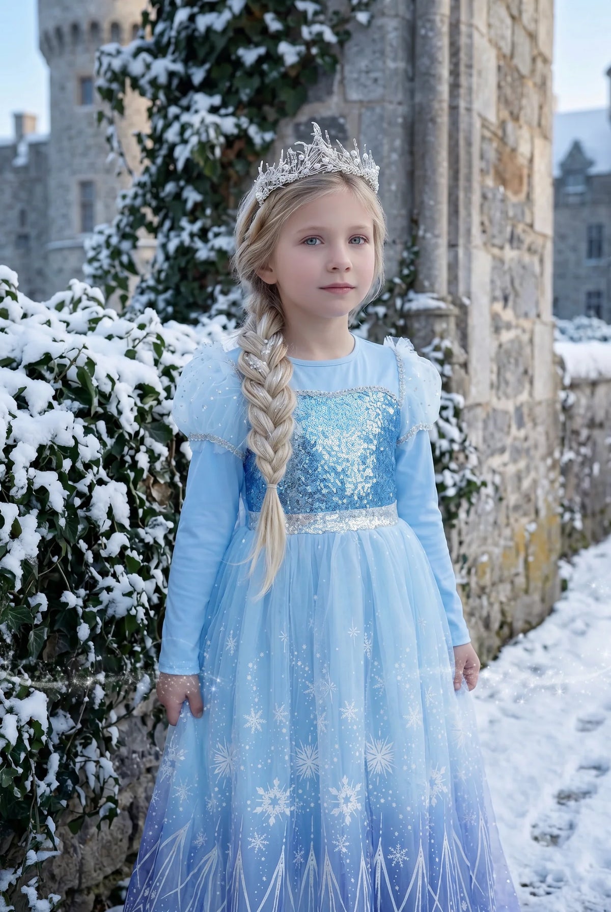 Princess Costume for Girls – Lorelai Sequin Ice Queen Dress