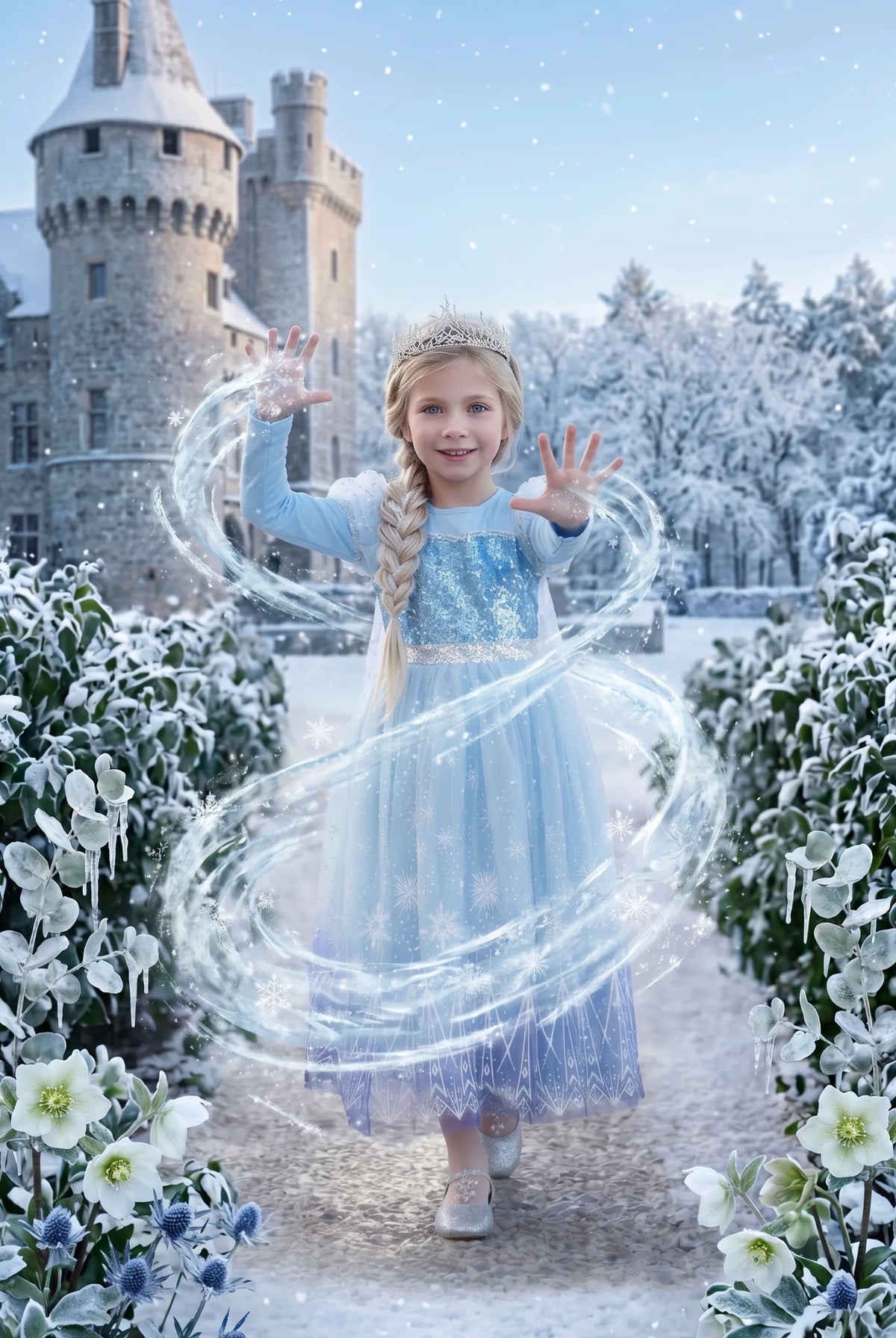 Princess Costume for Girls – Lorelai Sequin Ice Queen Dress