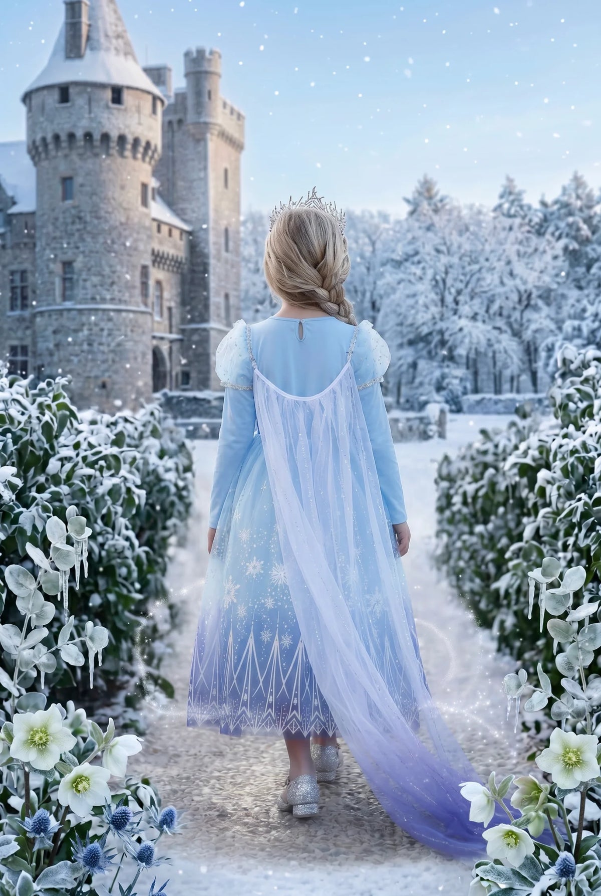 Princess Costume for Girls – Lorelai Sequin Ice Queen Dress