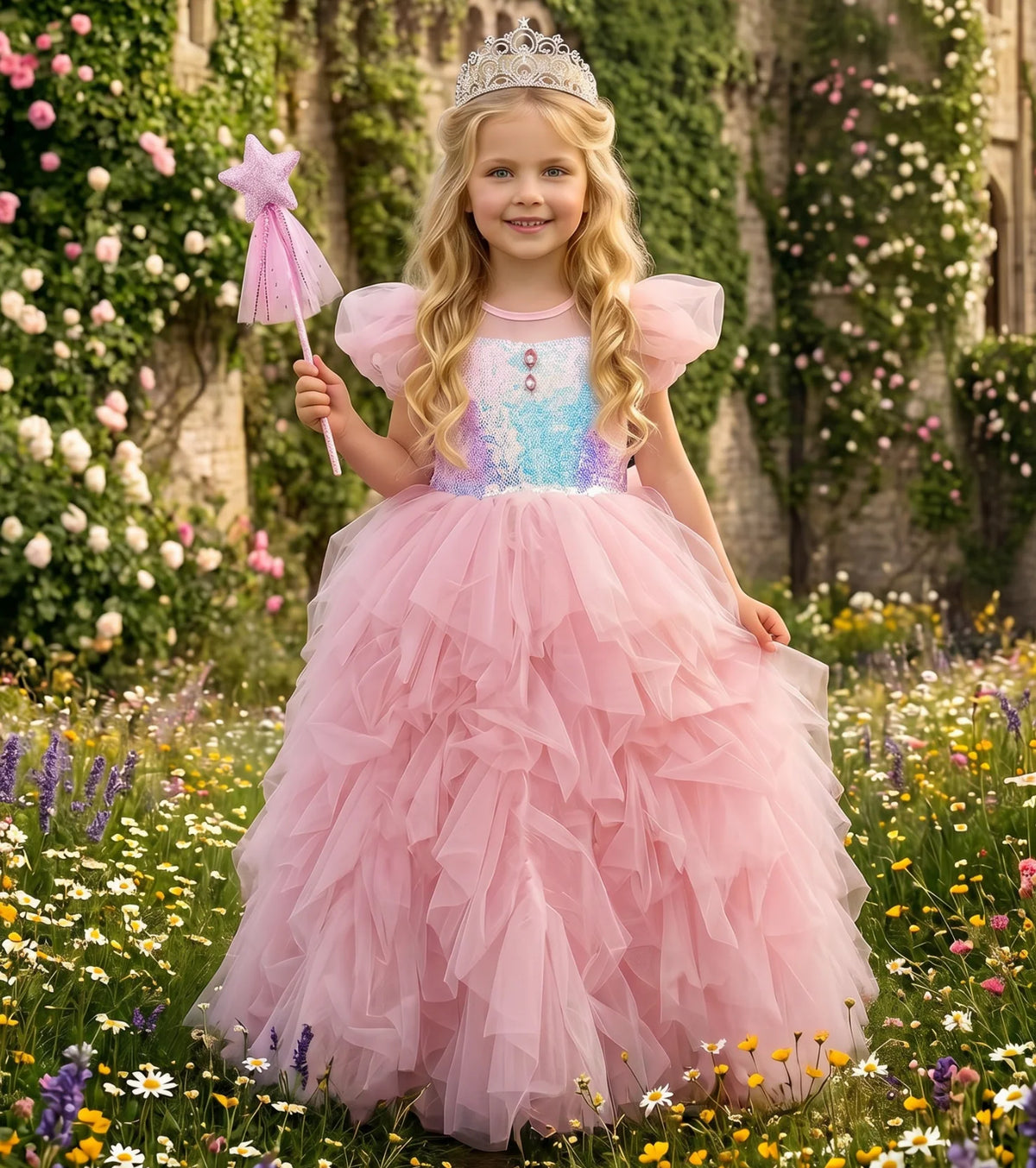 Princess Dress for Girls – Phoebe Fairy Tale Princess Gown Costume