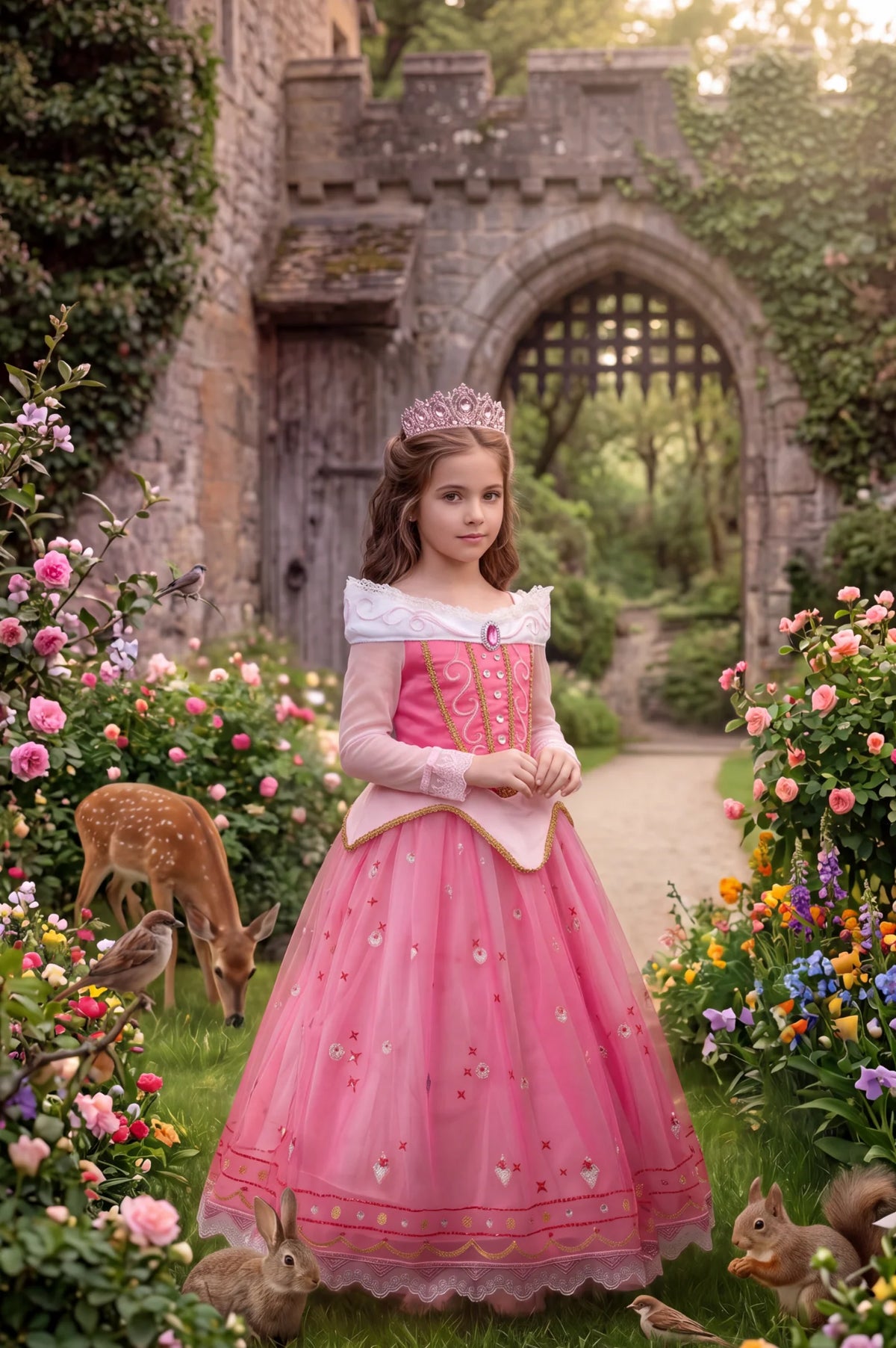 Princess Dress for Girls – Verona Pink Sparkle Princess Costume