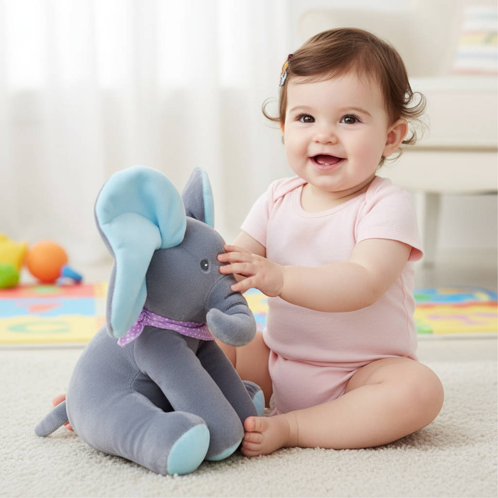 Peek a boo Talking Elephant toy 1