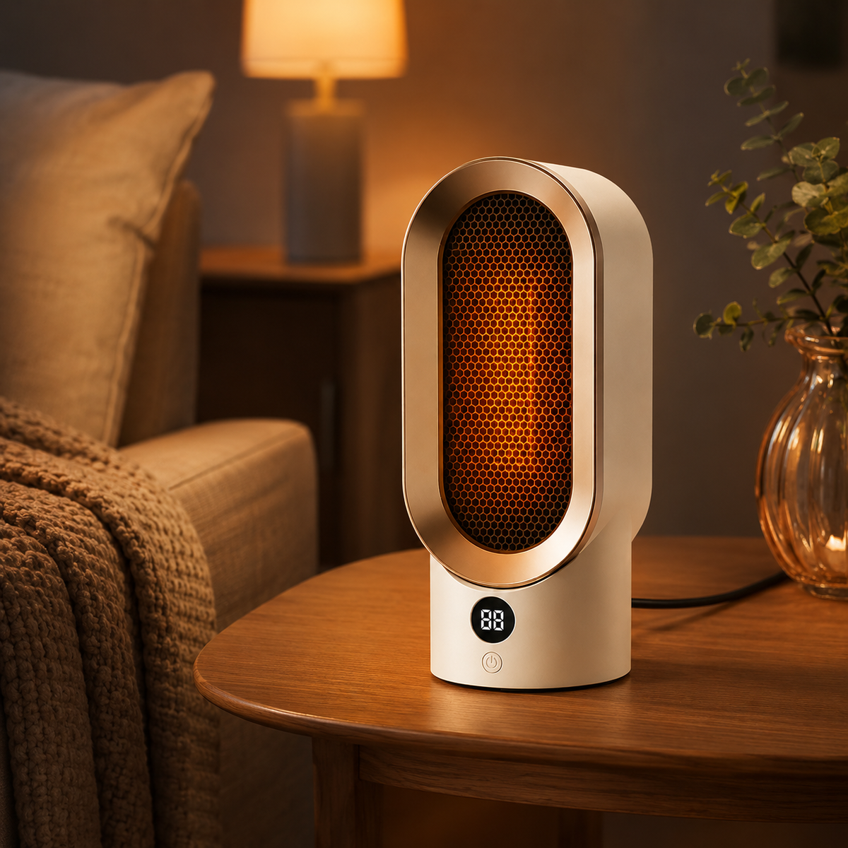 Portable Electric Heater Compact Design Quick Heating 0