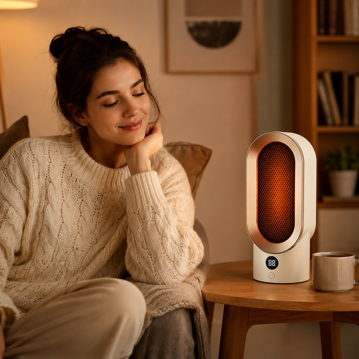 Portable Electric Heater Compact Design Quick Heating 2