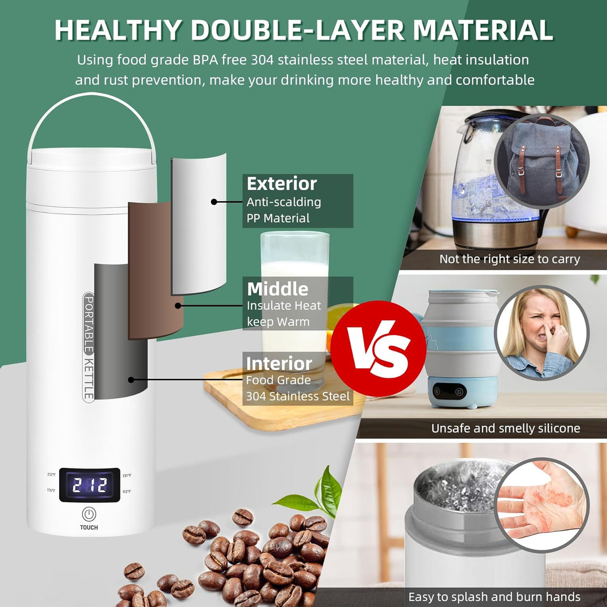 Portable Electric Travel Kettle 3