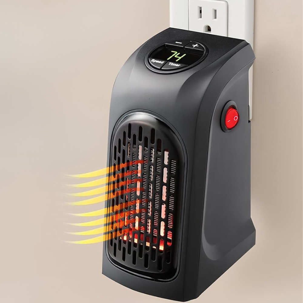Portable Plug-In Electric Fan Heater with Thermostat 4