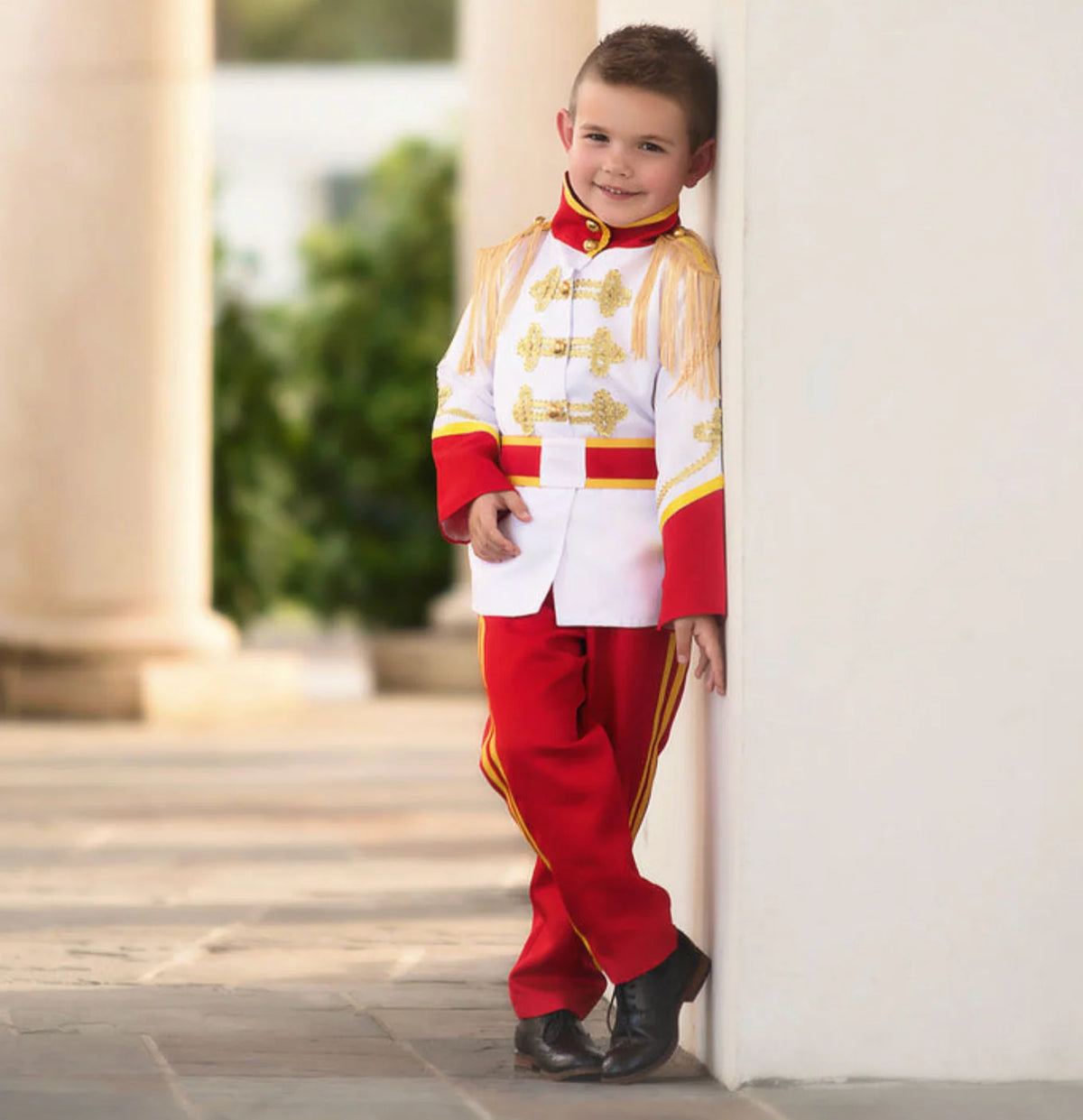 Prince Costume for Boys – Royal Prince Halloween Outfit with Gold Trim