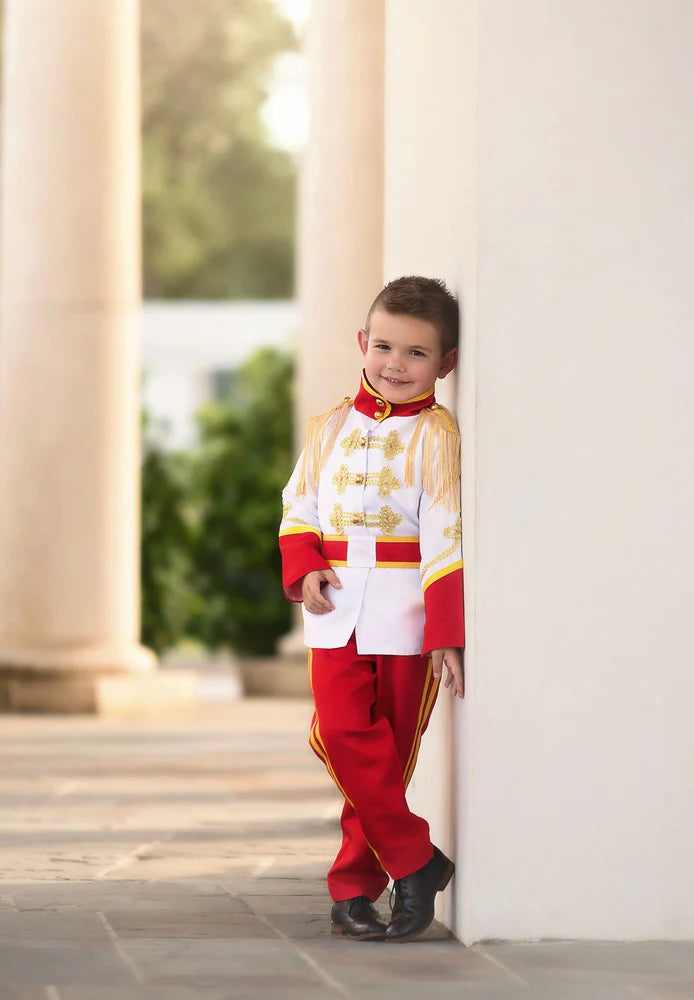 Prince Costume for Boys – Royal Prince Halloween Outfit with Gold Trim