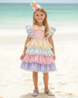 Princess Dress for Girls – Birthday Party Princess Pom-Pom Costume