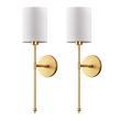 WIRELESS CYLINDRICAL WALL SCONCES (SET OF 2)